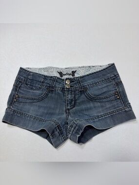 Freestyle Women's Short Denim Cutoffs in Washed Blue